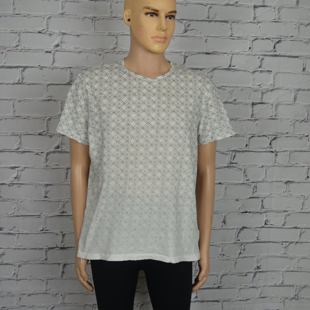 Mens All Saints Circle SS Crew graphic tee t-shirt